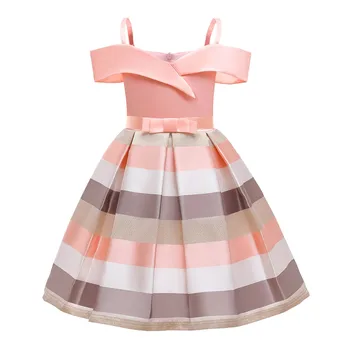 Girls' Spring And Summer Festival Dresses Fashionable Versatile Children's Dresses 1st Birthday Dresses 1
