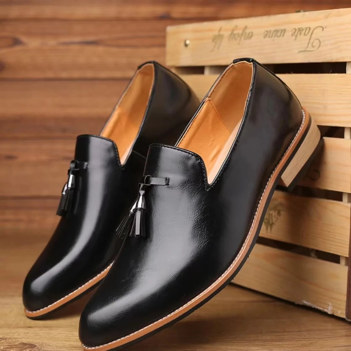 Men Classic Lefu Shoes Casual Versatile High Quality Formal Shoes Gentlemen Business Office Shoes Size 38-46 Men Shoes