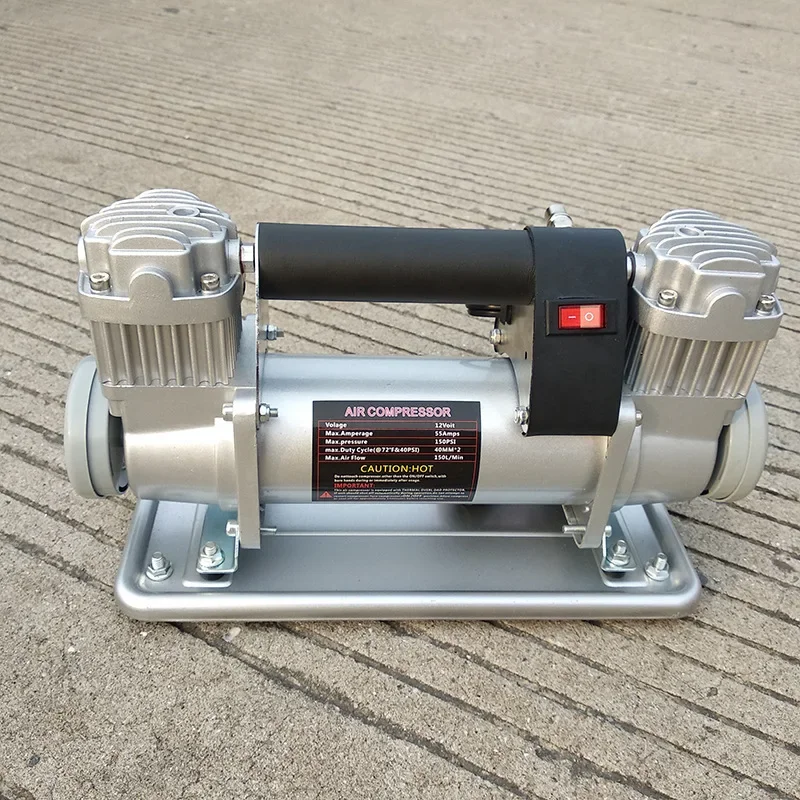 Upgrade High-power Car Air Pump Double-cylinder All-metal Fast Off-road Play San