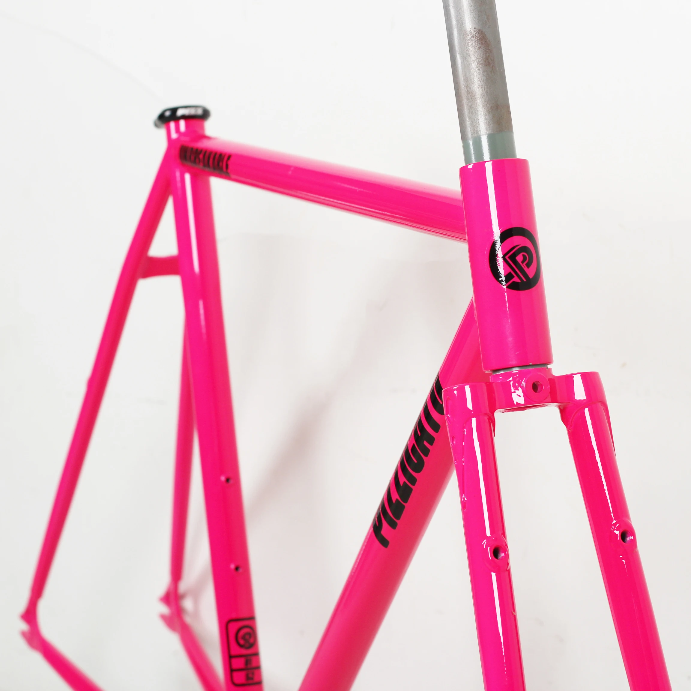 Pizz-unbreakable u1ピンクバイクフレーム、固定ギアフレーム
