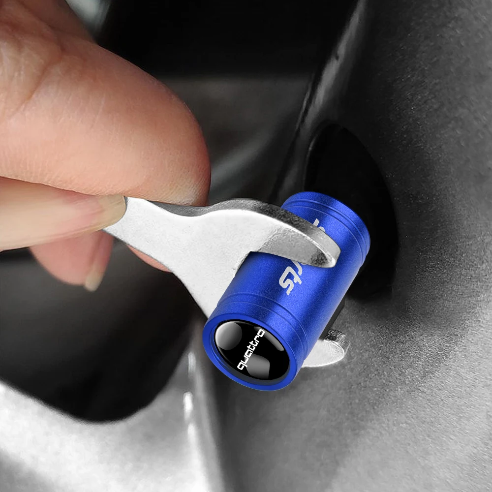 4-Piece Decorative Tire Valve Stem Caps for Cars, Motorcycles, and Bicycles