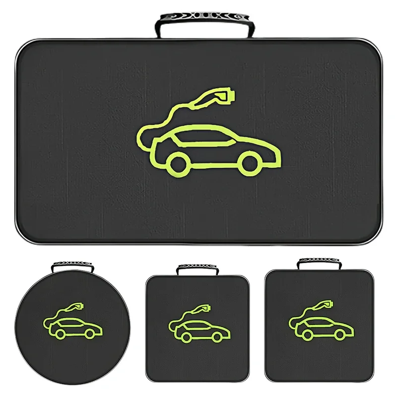 Bouchons de chargeur de voiture électrique, sac de transport de stockage, prises de câble de chargement de voiture EV, conteneur d'équipement ignifuge étanche