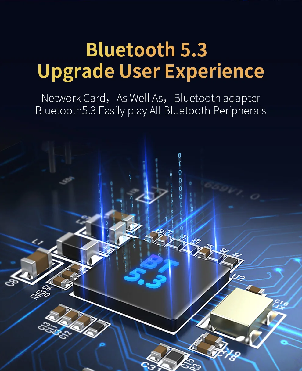 Comfast-Adaptador inalámbrico AX900 BT5.3 para PC, receptor WiFi de 900Mbps con Bluetooth, 6 USB, 2,4G/5Ghz, unidad libre, Win 10/11