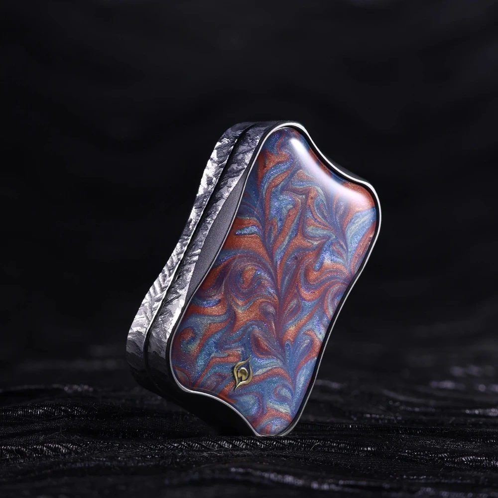 Peacock Aura Sand Slim Pro Unlimited Pushing Slider Fidget Slider