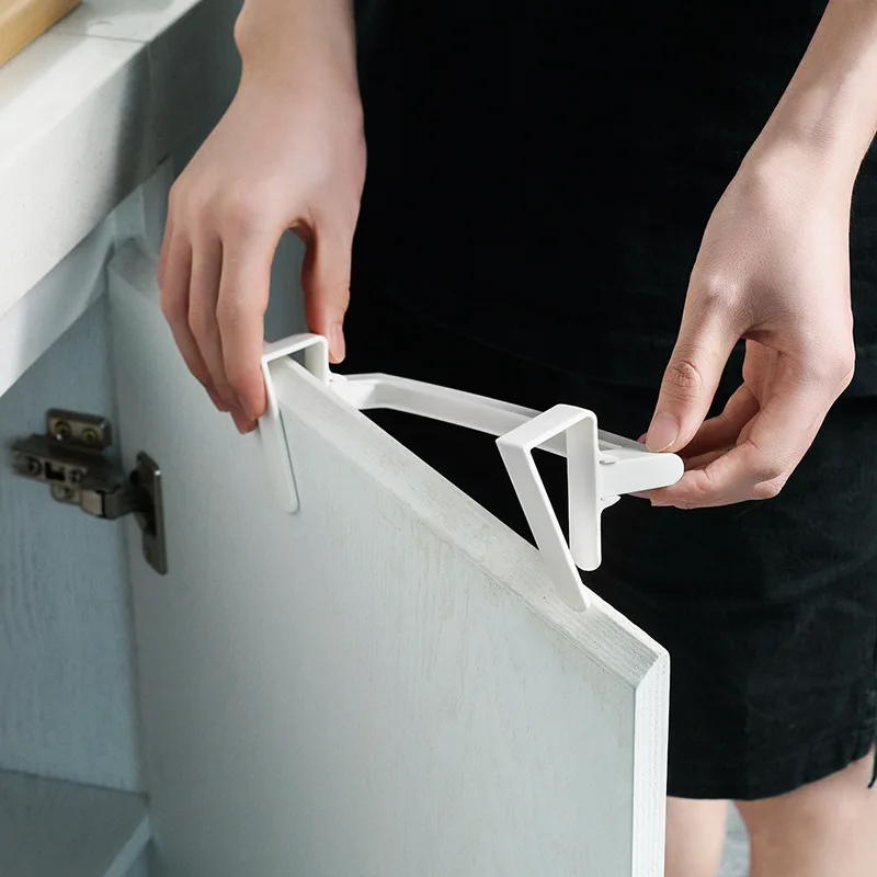 CliponNoTraceTowelRackBathroomTowelHolderStandHomeStorage