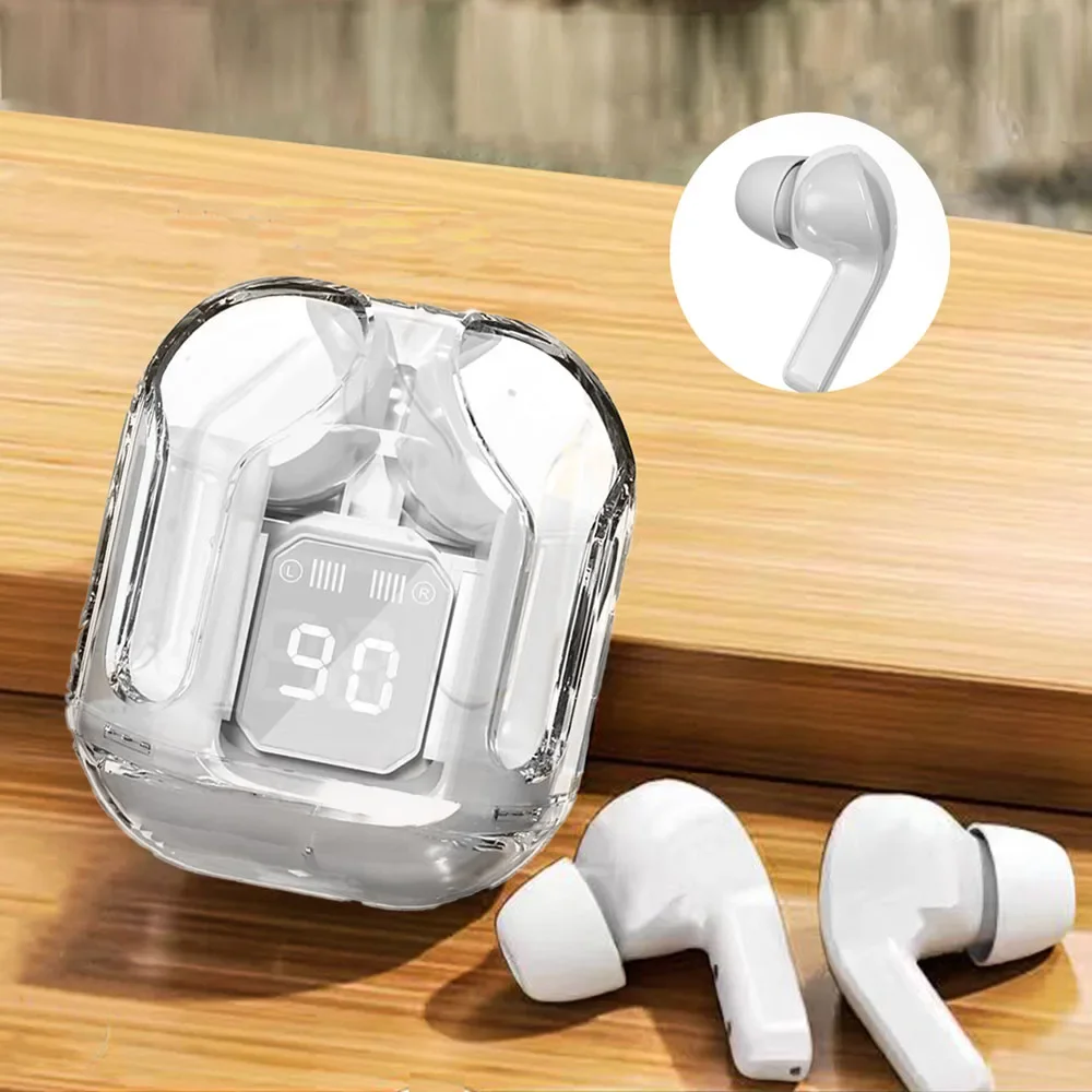 Wireless Headphones Sports In-Ear Bluetooth Noise Canceling Outdoor Riding Digital Display Long Endurance