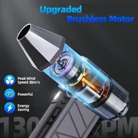 130000RPM Mini Air Blower Handheld Electric Turbo Jet Fan Industrial Dust blower Brushless Motor Violent Blower Wind Speed 52m/s 2