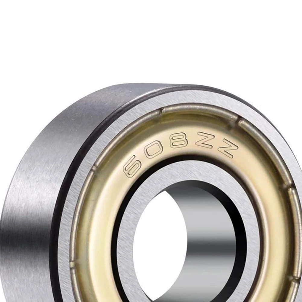 탄소강 미니어처 베어링, 608ZZ 볼 베어링, 20x 단일 열, 8x22x7 ABEC-7
