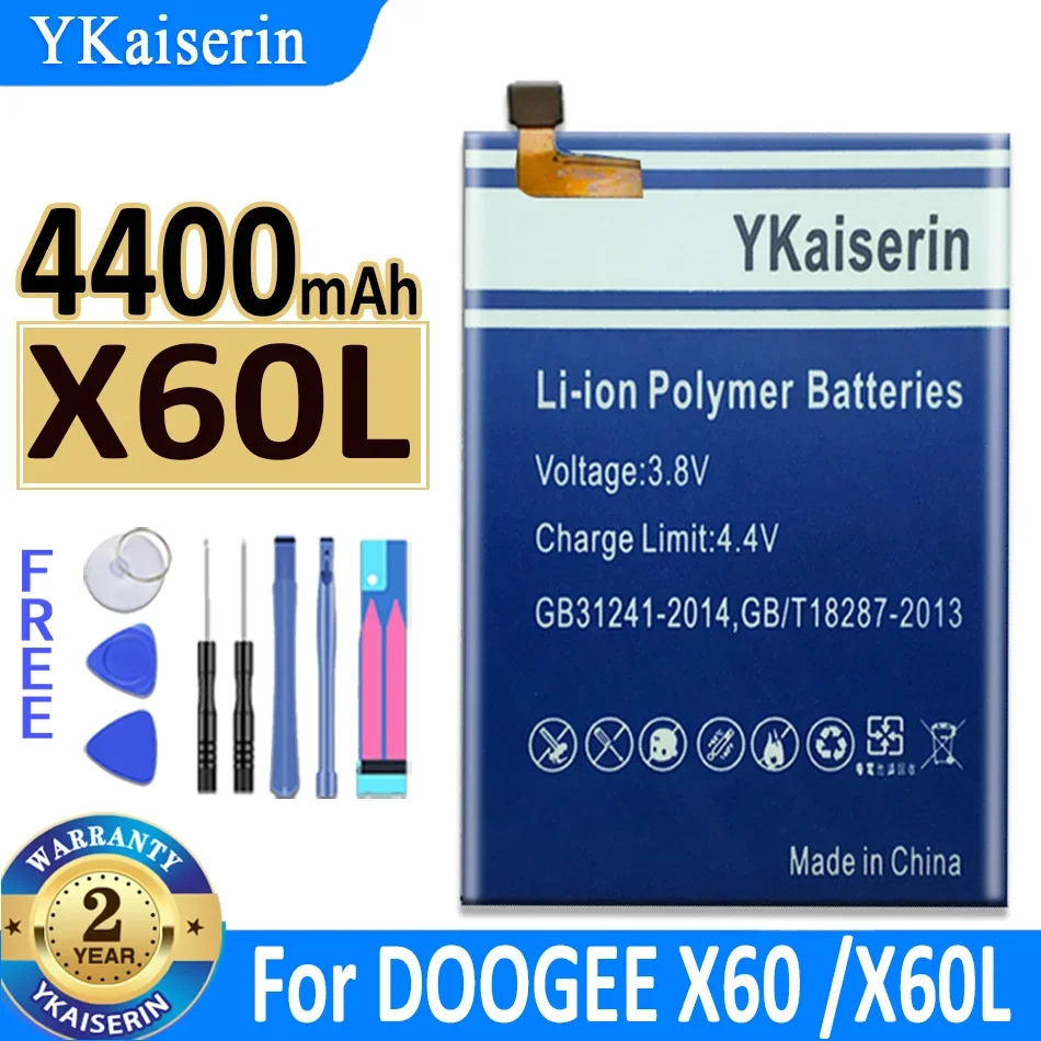 

YKaiserin High Quality New For Doogee X60 X60L Bateria Replacement 4400mAh Parts Battery for Doogee X 60 X60 L Batteries