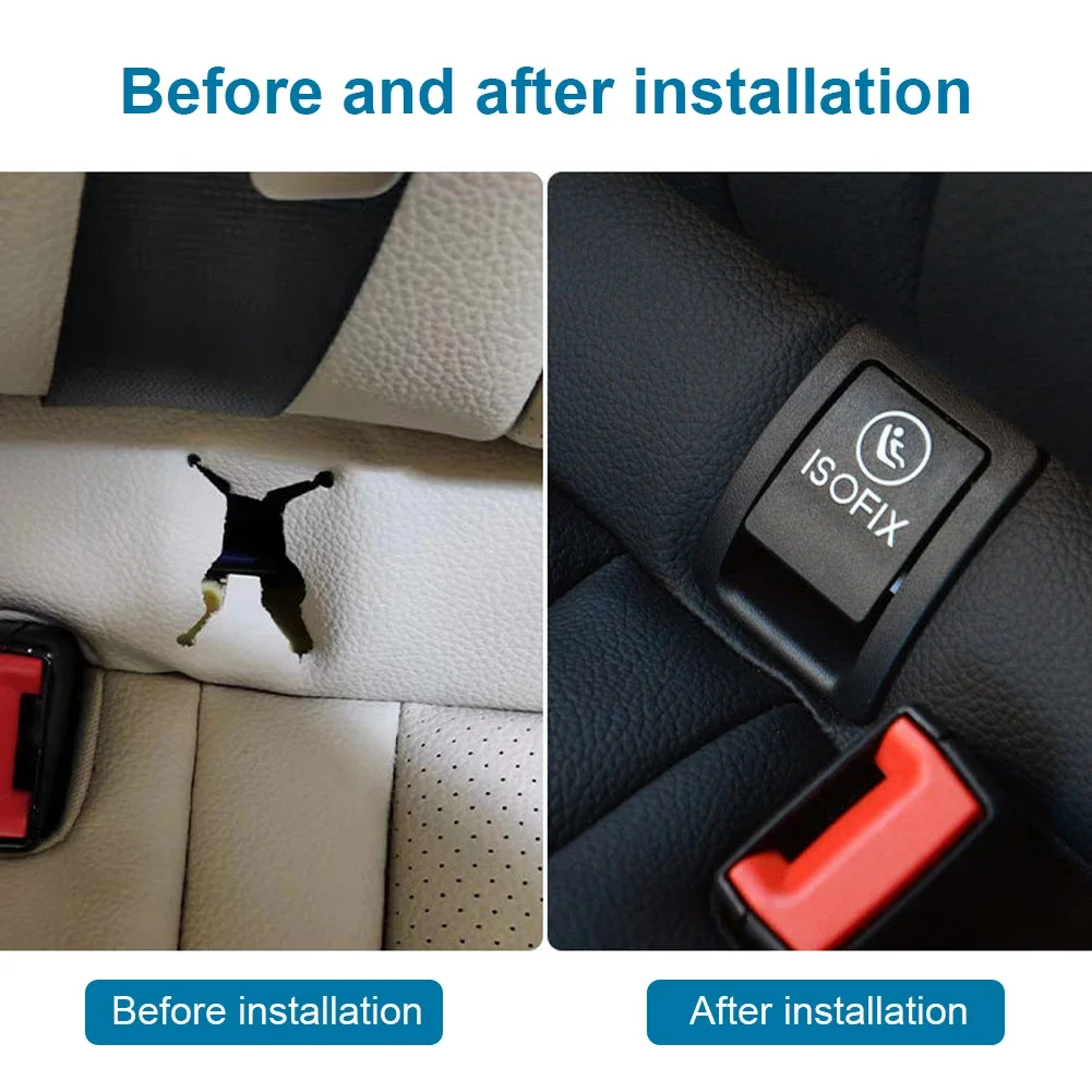 Car Rear Child ISOFIX Switch Seat Safety Cover Child Seat ISOFIX Switch Cover for Mercedes C Class W253 2015-2021 Accessories