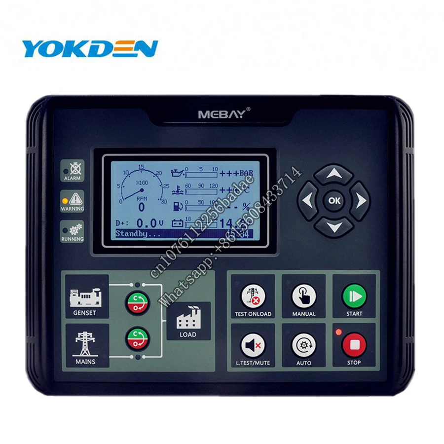 

Mebay Remote AMF Generator Controller Control Module DC52CR Replace HGM6120CAN