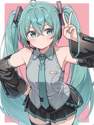 Hatsune Miku HD Art Poster - Vibrant Wall Mural Decor for Bedroom & Living Room, Perfect Gift for Vocaloid Fans (T5 - 350 - 6)