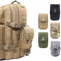 Double Layer Molle Phone Pouch Mobile Phone Case Holder Outdoor Sports Hiking Camping Hunting EDC Tool Waist Bag 1