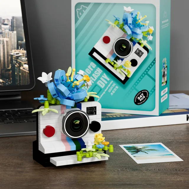 Simulation Camera Mirror Model Building Block Toy Creative Trendy Ornament Educational Children's Gift 7438-7443 Series 6