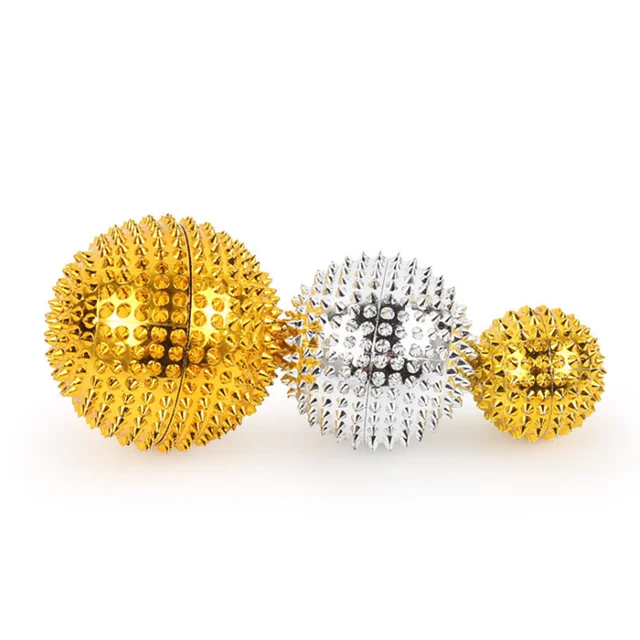 2pcs Spiky Needle Massage ball for Trigger Body Muscle Fitness Stress Relief Magnetic Therapy Massager Palm Stimulation Balls 4