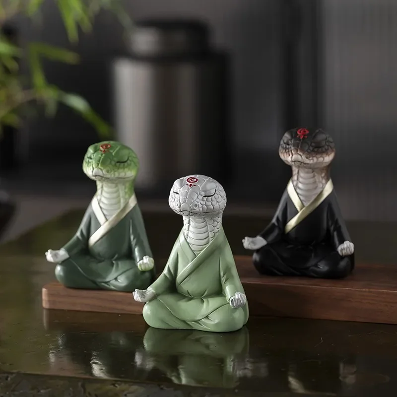 Zen Snake Ornaments for The Year of Birth Desktop Luck Car
