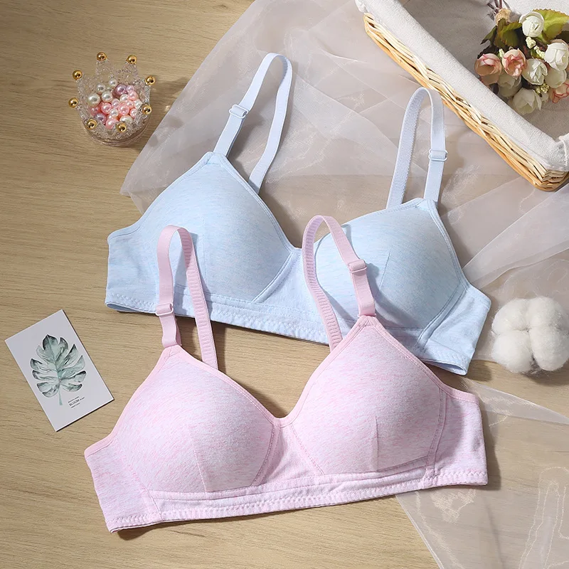 Teenager Girls First Try One Bra Children Girl Lace Training Bra Kids Wire  Free Print Cotton Puberty Bra (Color : White, Kid Size : 16) : :  Clothing, Shoes & Accessories