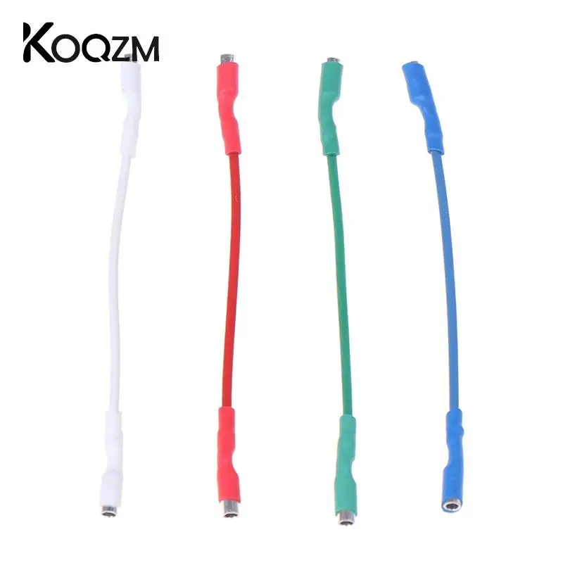 4Pcs 7N headshell Wires OFC Turntable Leads Phono Cartridge Cables Replacement Wire Cable Universal For 1.20 - 1.30mm Pins