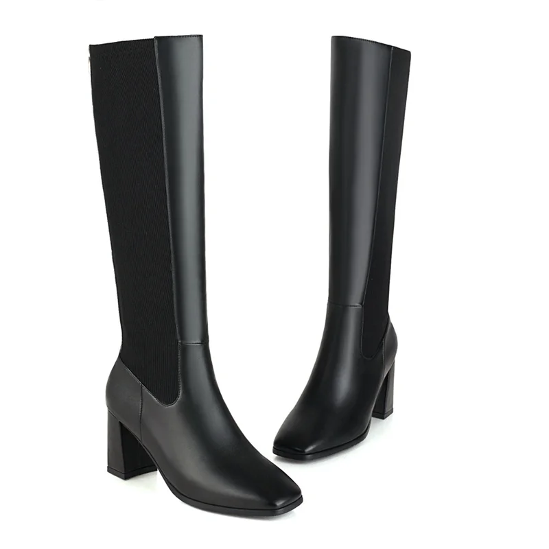Fashion Knee High Boots Women Shoes Elegant Autumn Winter Women's
