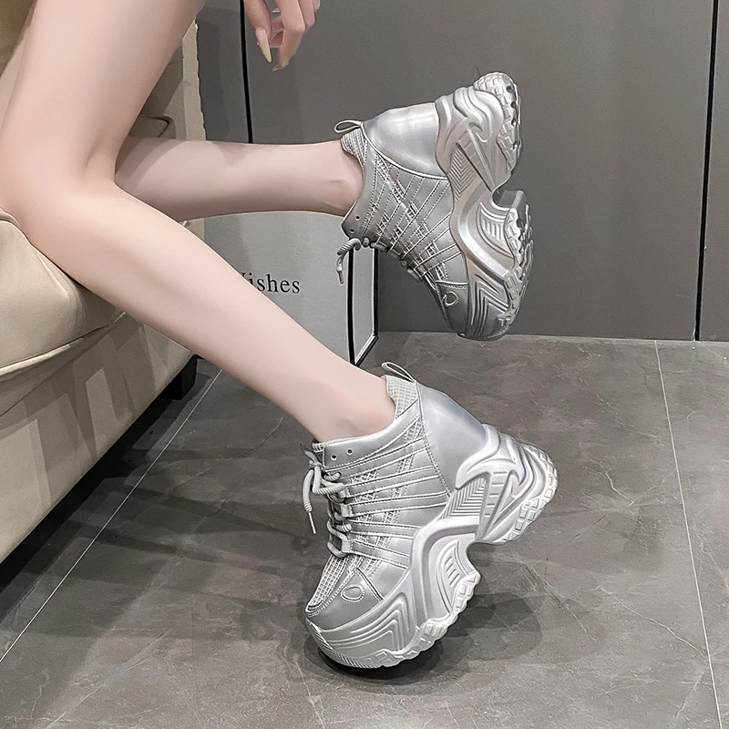 Chunky New 2021 Shoes 2024 Spring Autumn Chunky Sneakers Women