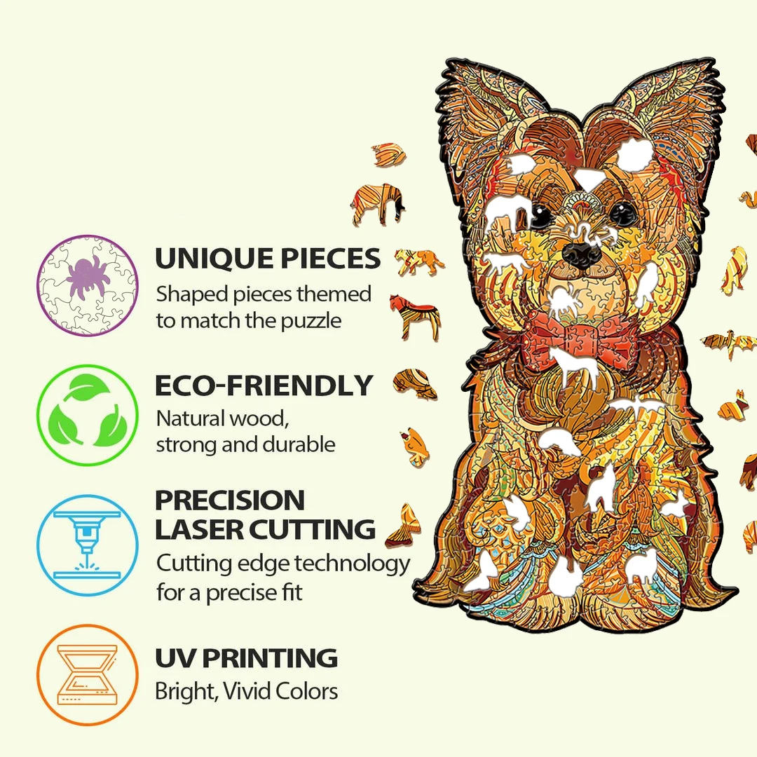 Puppy Dog Cat 3D Animal Puzzles Wooden Puzzle Adult Kids Jigsaw Puzzles Montessori Games Children Christmas Gifts Toys 3