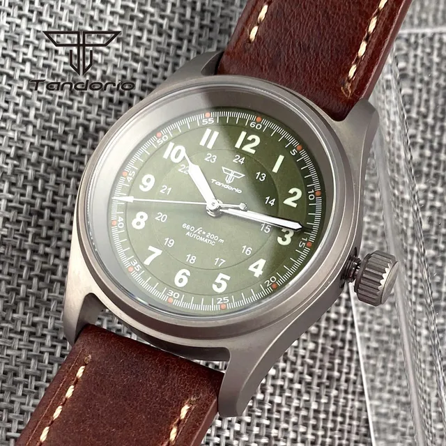 Tandorio 自動巻き 腕時計 チタン　サファイアガラス 新品】Tandorio サファイア 自動巻き腕時計 nh35a 36mm