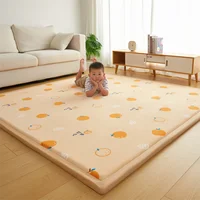 Thicken 2cm Carpet Coral Fleece Bedroom Tatami Living Room Carpet Window Bedside Children's Room Baby Crawling Home Non-Slip Mat 2