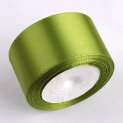 Versatile 25 - Yard Satin Ribbon - 36 Vibrant Colors for Crafts and Gift Wrapping (Army Green)