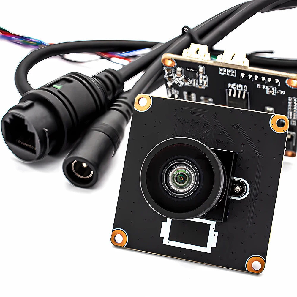 4K 30FPS POE IP Camera 8MP Webcam Board IMX415 CMOS With No Distortion Lens Supp