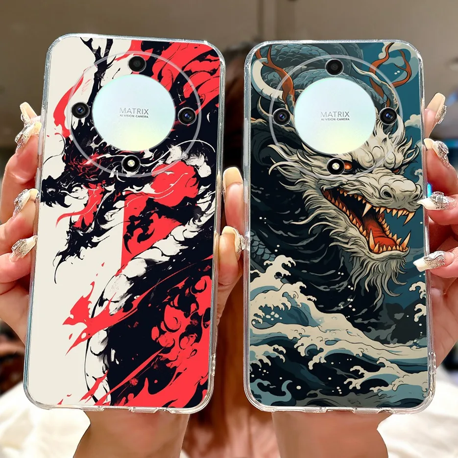 Cool Dragon Painted Soft Silicone Case