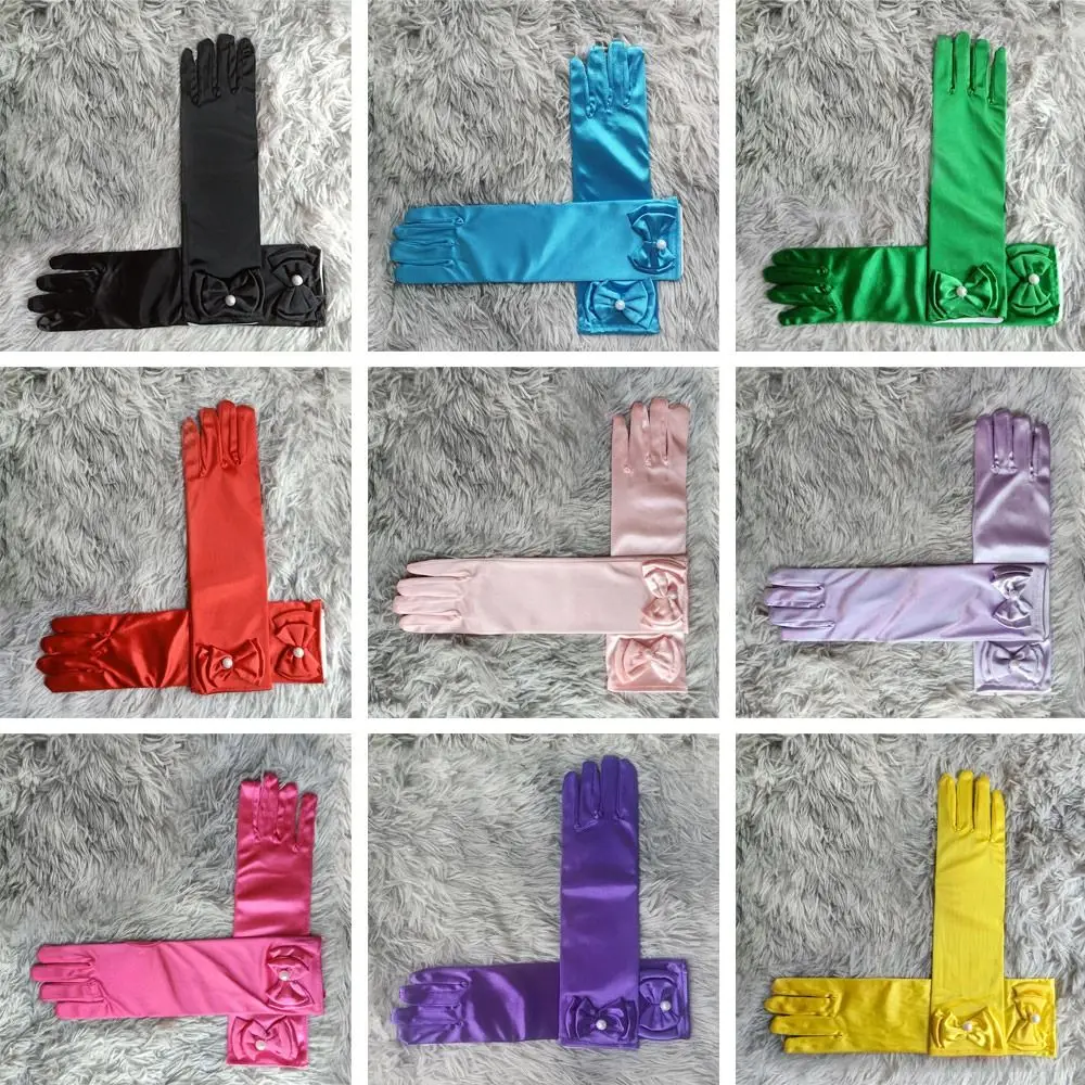 

Children's Wear Children Long Gloves Full Finger Mittens Stage Gloves Skirt Accessories