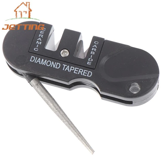Portable Tungsten Ceramic Carbide Knife Sharpener Sharpen Pocket Diamond  Tool Camp Hike Outdoor Hiking Accessories - AliExpress