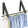 Clothes Drying Rack Wall Mounted Laundry Racks for Drying Clothes Aluminum Foldable Space Saving Clothes Hanger 1