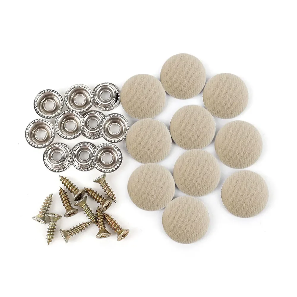 

40pcs Car Roof Buckles Headliner Ceiling Cloth Fixing Screw Care Fabric Buckle Rivets Automotive Interior Universal Accessories