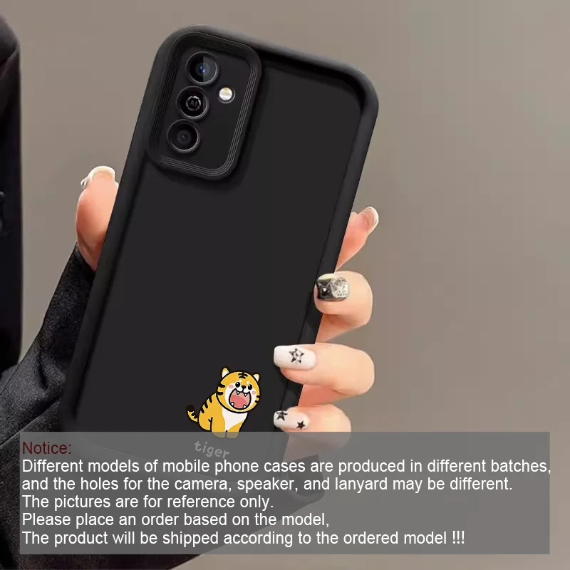 Chic Cartoon Animal Couple Soft Phone Case – Stylish Cat & Dog Print