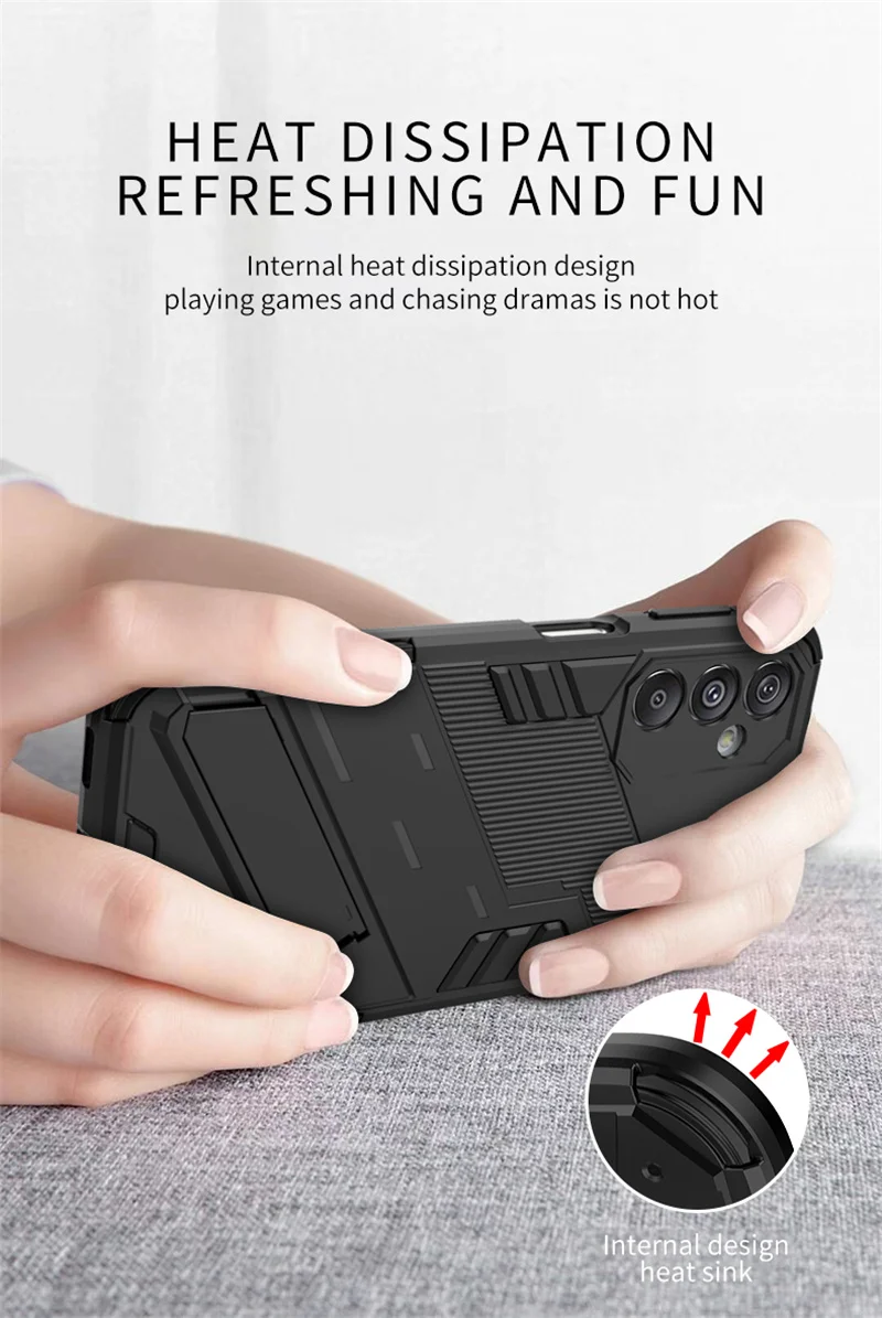 Magnetic Armor Phone Case for Samsung Galaxy M34 M54 M14 F14 A35 A55 A15 5G A05 A05S 4G Shockproof Stand Protection Back Cover S38fbfda3c0e44d27ae432e119f2a1fe2x