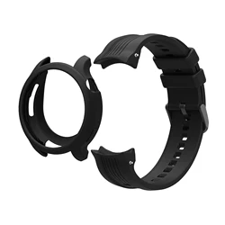 Silicone Sport Strap and Protective Case (Black)