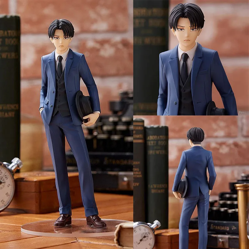 

Good Smile Original Genuine Attack on Titan Anime Figure Levi·Ackerman Action Figure Toys for Boys Girls Gift Collectible Model