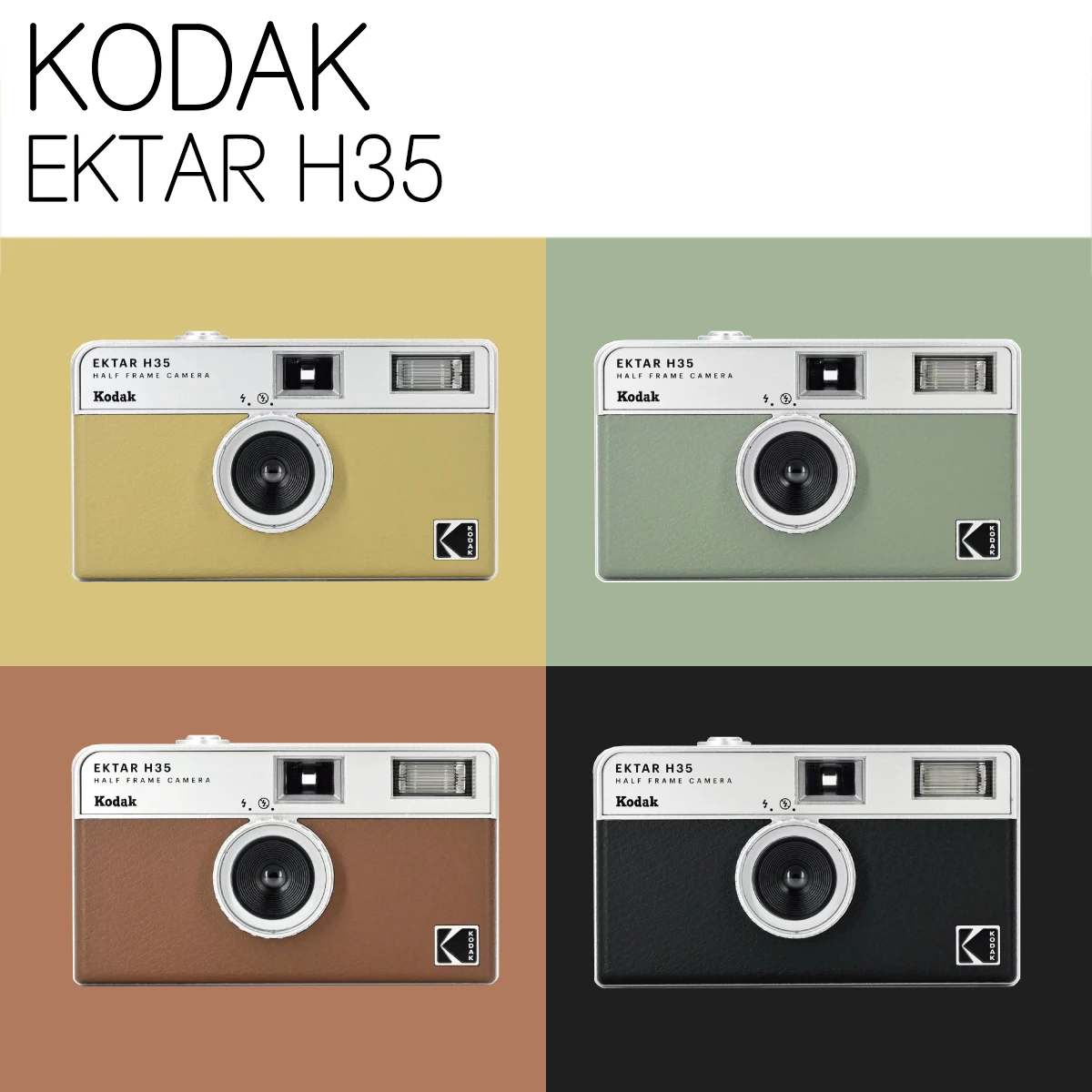 KODAK EKTAR H35 Half Frame Camera 35mm Film Camera Reusable Film Camera With Flash Light Birthday Christmas Gift