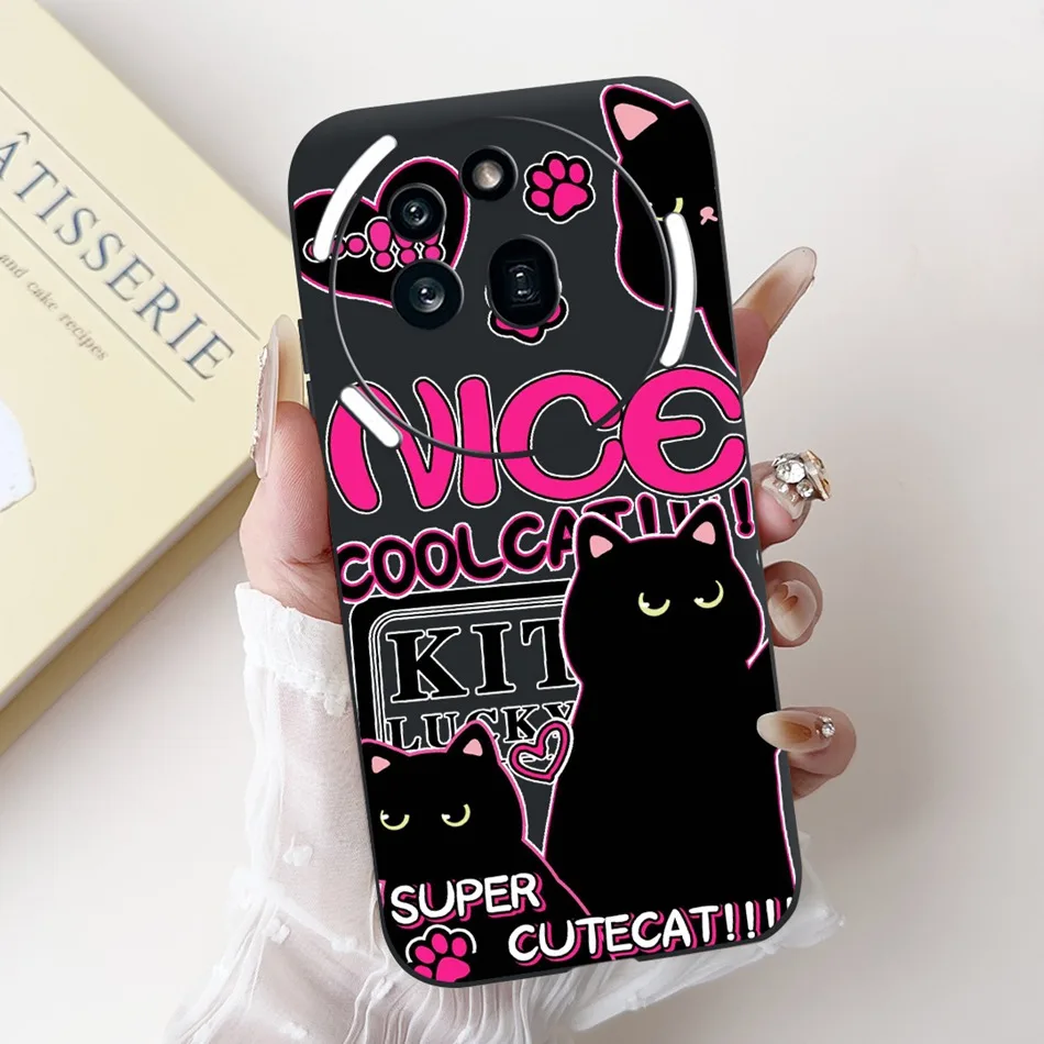 Cute Cartoon Black Silicone Soft Phone Case Bumper