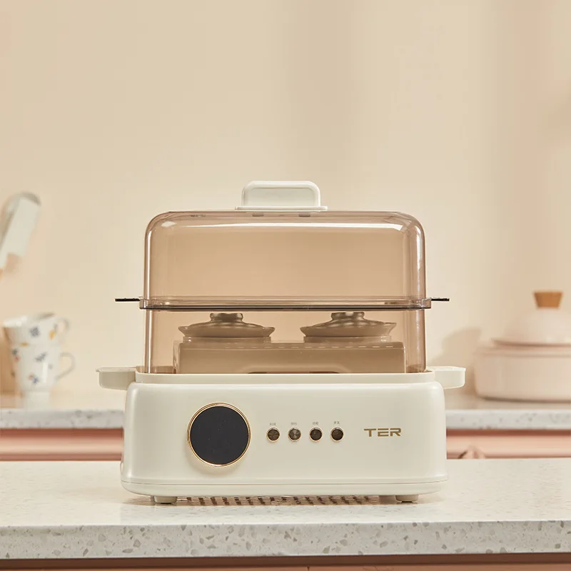 

Ter Juneng Steamer Electric Steamer Multi-Functional Household Three-Layer All-in-One Pot Stew Cup Can Reserve Steamed Stew Pot