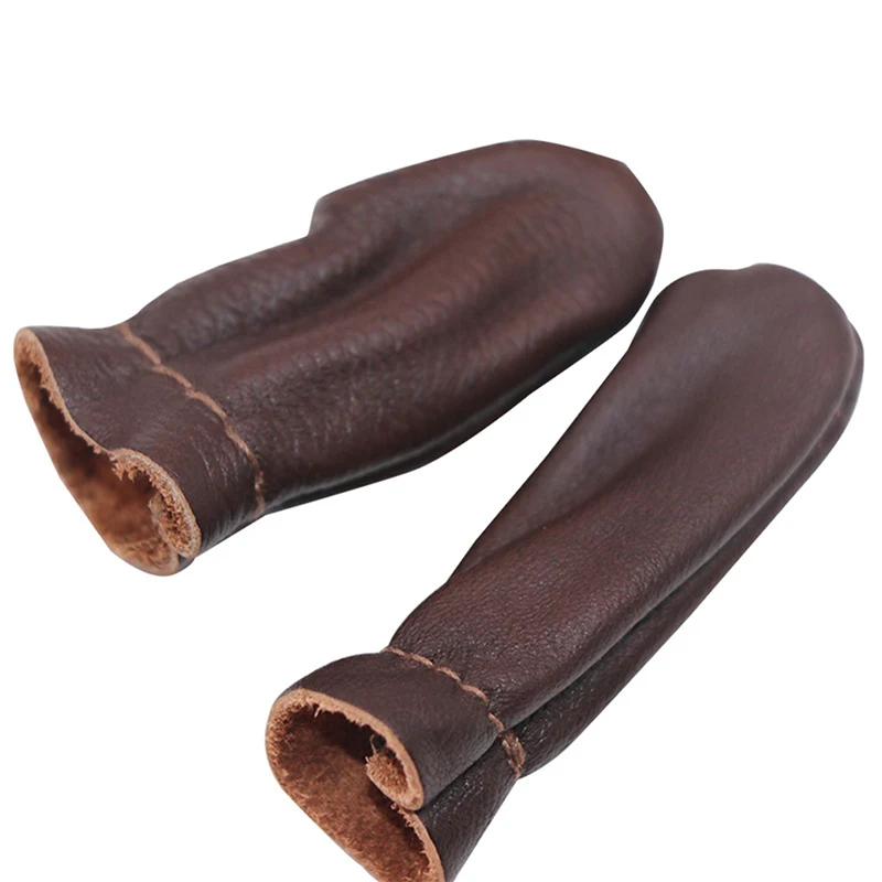 Safe Leather Needle Felting Finger Protector Finger Guard 1/2Pcs For Hand Craft Embroidery