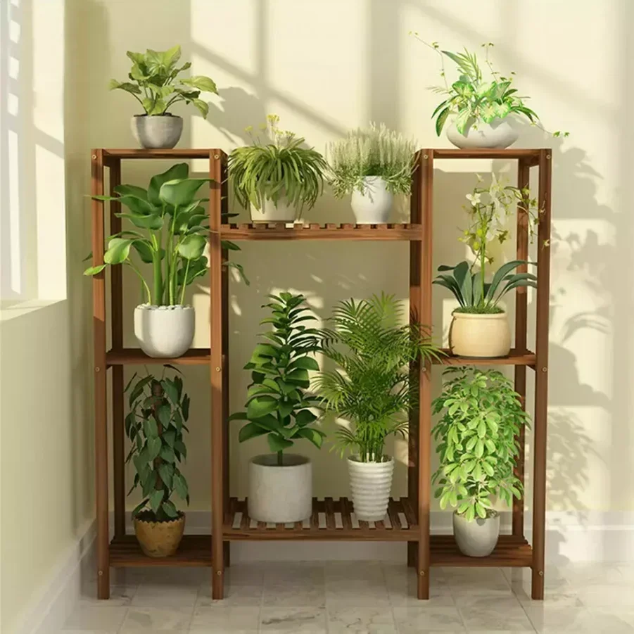 8 Tiers Garden Plant Patio Stand Flower Shelf Rack Indoor Outdoor