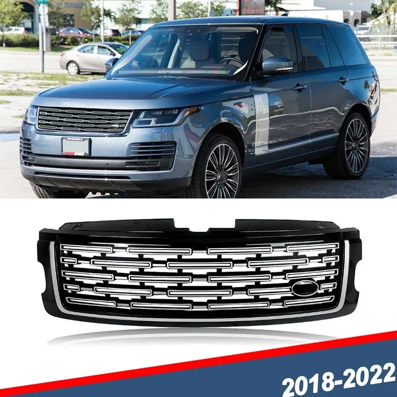 

2023 Style Car Front Bumper Grille Kidney Racing Grill Grilles For Land Rover Range Rover Vogue 2018-2022 car accessories