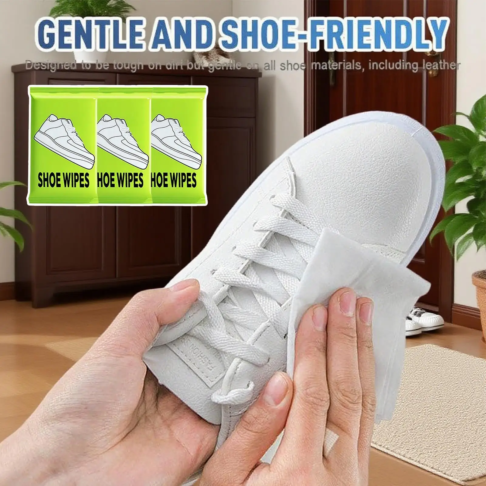 3 Bag Shoes quick-Clean Wipes Portable White Shoes Cleaning Care Wipes Sneakers Cleaning Quick Wet Wipe