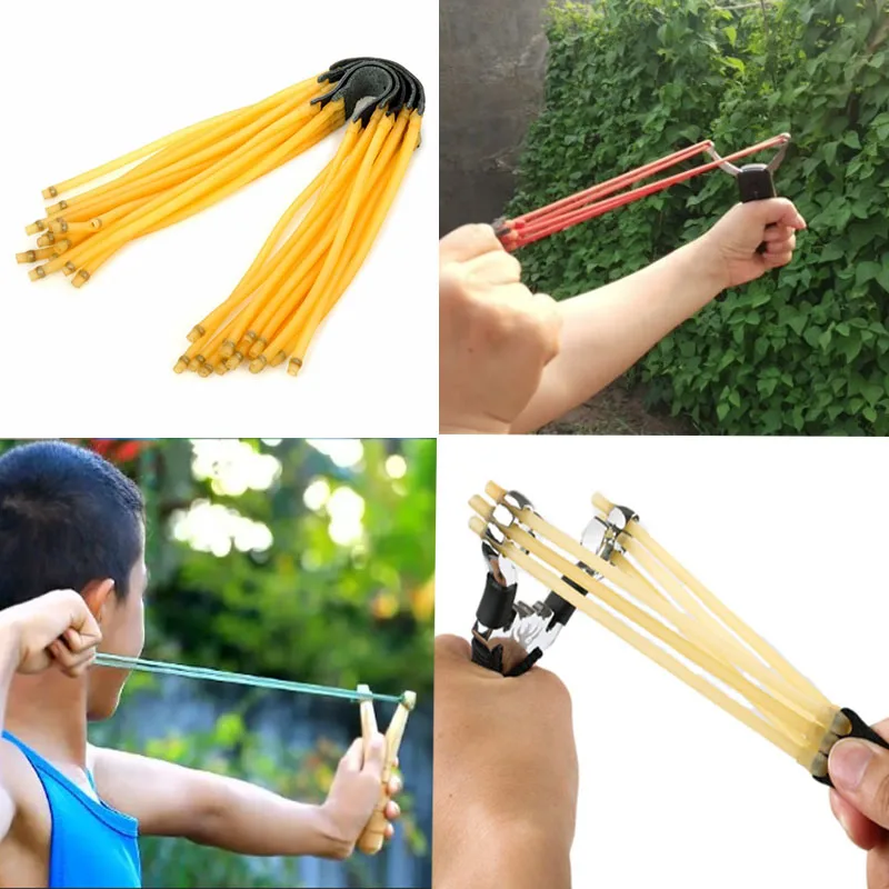 Outdoor Hunting Shooting Slingshot Parts Velocity Elastic Bungee Rubber Band Latex Tube For Slings Catapult latex tube rubber band