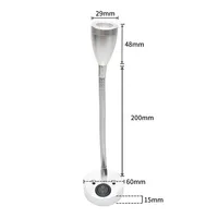 Gooseneck RV Reading Light 12V 3W Bedside wall lamp with switch, Designed for Reading, Boat, Yacht, and Caravan, Motorhome 2