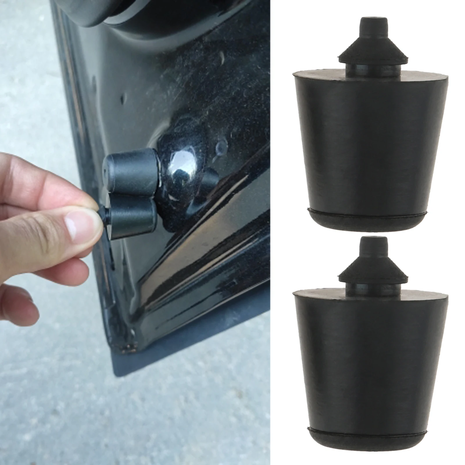 2pcs Auto Door Buffer Block Rubber Damper for Ford Escape 20132017