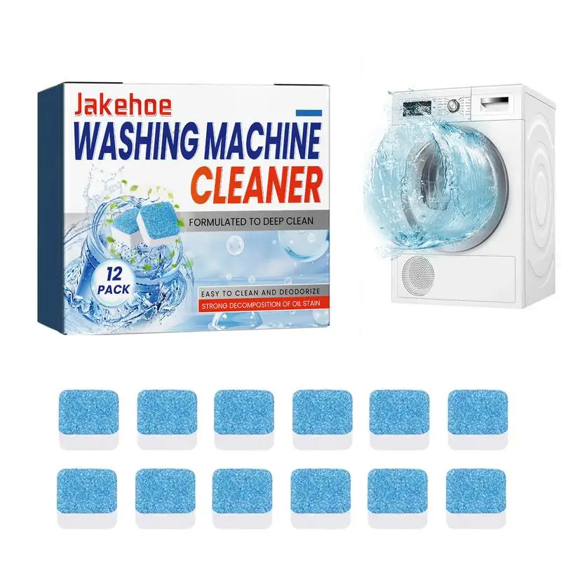 Washing Machine Cleaning Tablets Box Of 12pcs Deep Cleaning And Odor  Removing Tablets For Washer Laundry Supplies - AliExpress