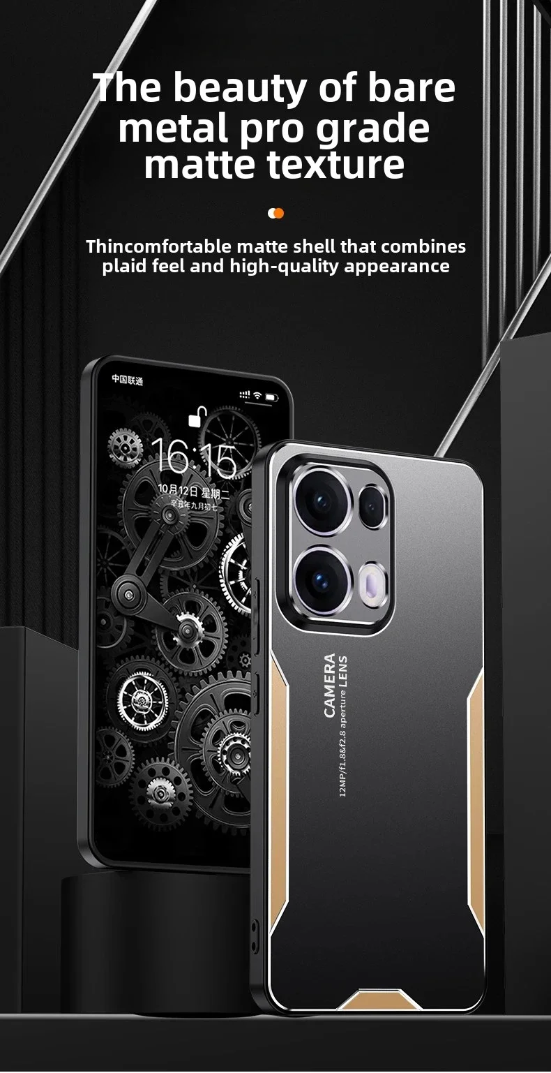 Premium Aluminum Alloy Matte Metal Shell Shockproof Phone Case